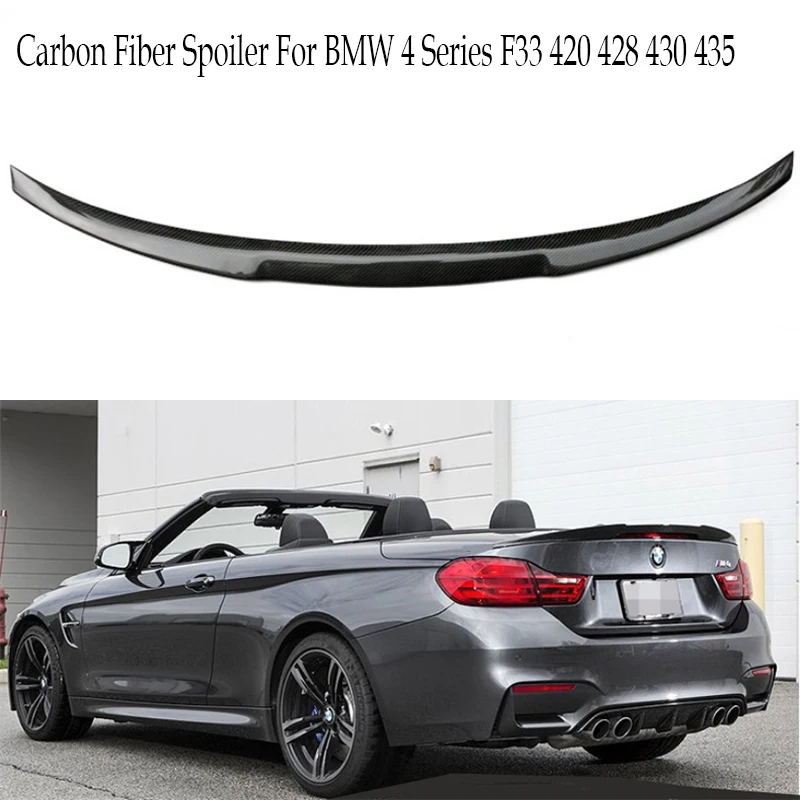 Для BMW 4 серии F33 420 428 430 435 2014 2018 спойлер заднего крыла спойлеры крыльев багажника