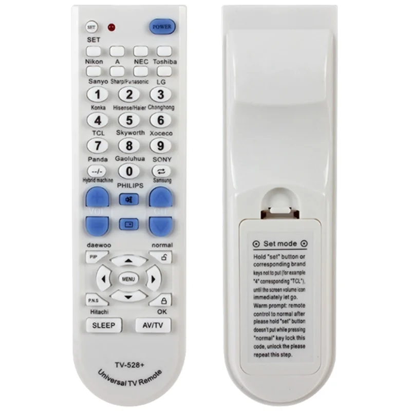 

Plastic Portable Universal Replacement TV Remote Control with 8 - 12M Transmission Distance Fit for Sony/Samsung/Sharp