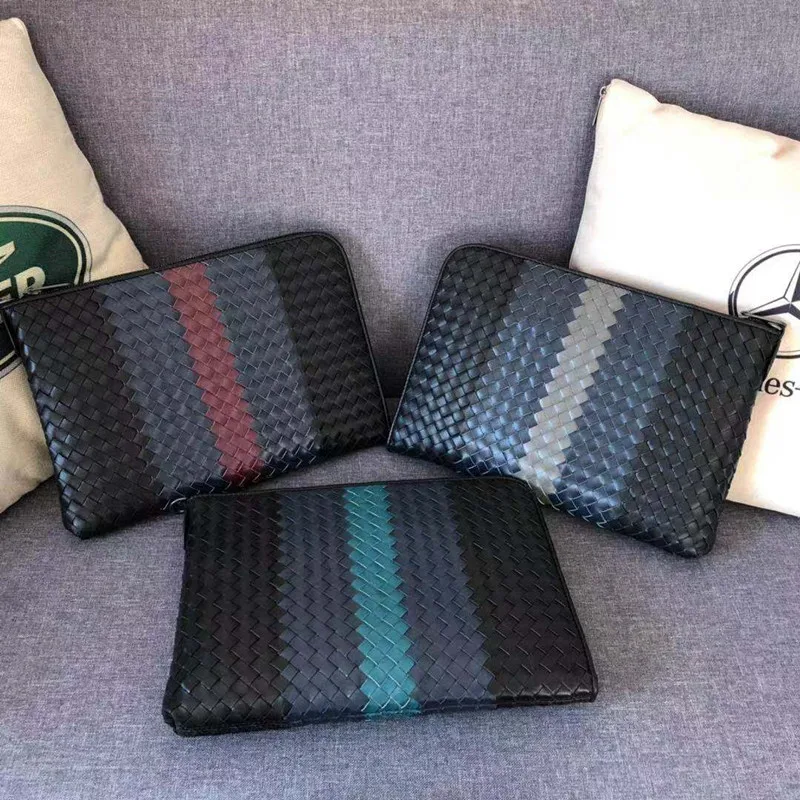 

Kaisiludi leather hand bag large capacity top layer tire cowhide colouring envelope bag male and female universal hand bag