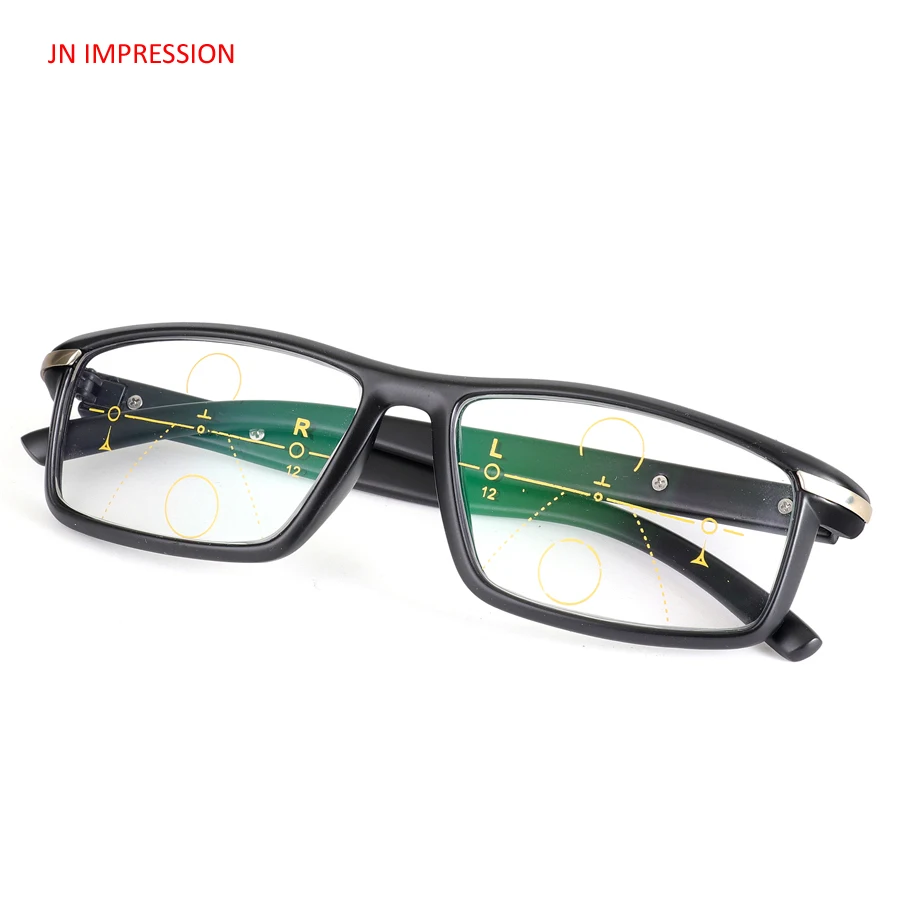 JN IMPRESSION прогрессивные Мультифокальные линзы очки для чтения мужские Oculos De Grau
