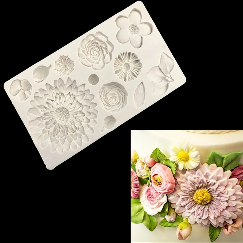 Силиконовые аксессуары для выпечки много цветов|baking tools|kitchen baking toolsfondant cake decorating |