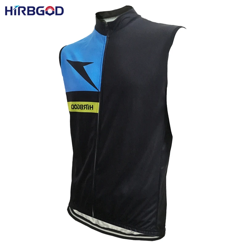 HIRBGOD Classic Men Breathable Sleeveless Cycling Jersey Summer Black MTB Bike Clothing Maillot Jacket HI008 | Спорт и развлечения
