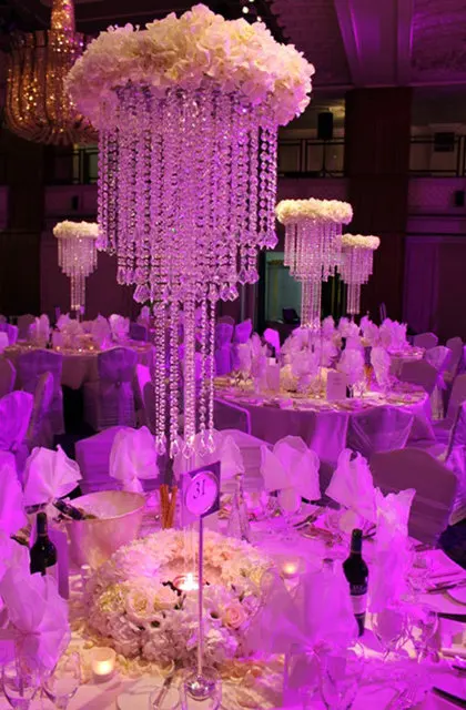 

Crystal Table Centerpiece acrylic Flower Stand Wedding Decoration 10 pcs/lot