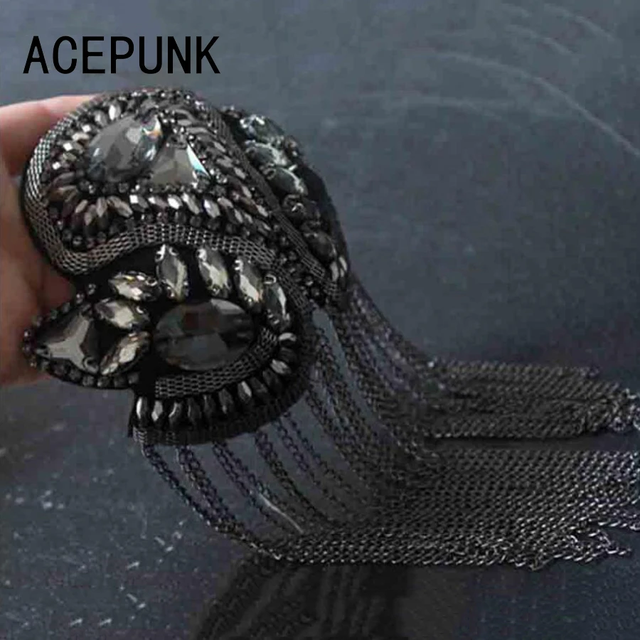 Korean Tassel Performance Epaulets Stage Dress Accessories Brooch Medal Clothes child woman Jewelry Shoulder Epaulette 2019 New | Украшения
