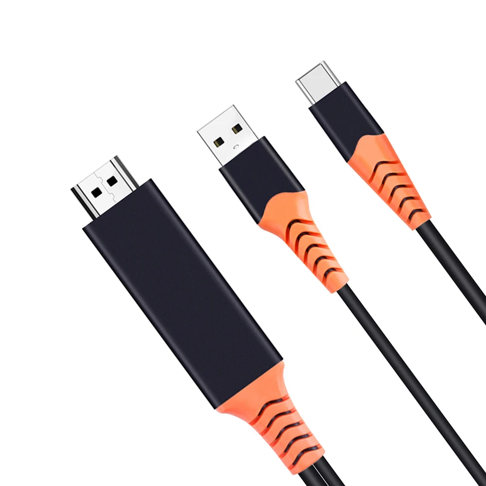 Кабель адаптер для GalaxyS8/9 type c на HDMI с USB источником питания 4K мобильный телефон HD
