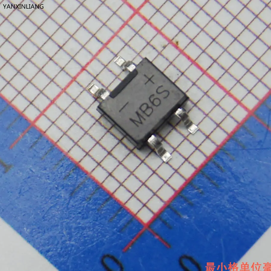20 штук 600V 0.5A лапками углублением SOP-4 SMD выпрямительный диод мост mb6s