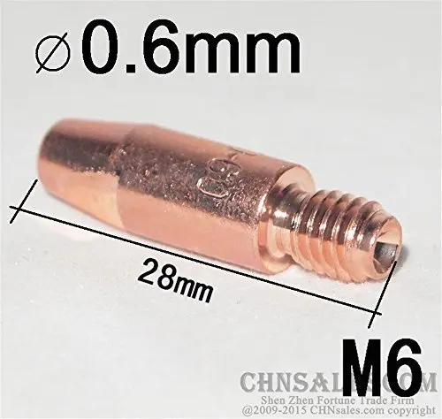 CHNsalescom 10 шт. MB 24KD 25AK MIG/MAG сварочный фонарь контактный наконечник 0.6X28mm M6|Сварочные