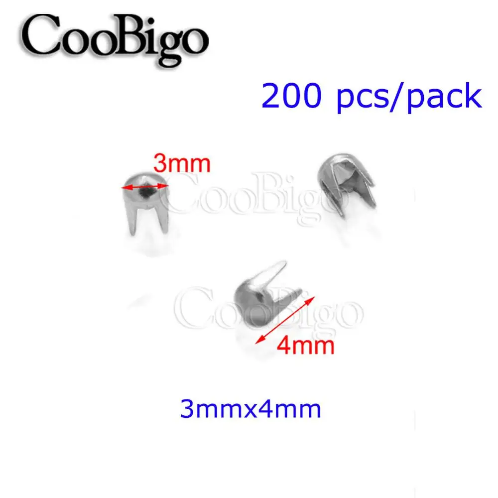 3x4mm Silver200pcs Mult размеры никель конус заклепки шипы шпильки для панк Рок одежды сумки ремни обувь Кожа ремесло одежда DIY Швейные аксессуары - Цвет: 3x4mm Silver200pcs