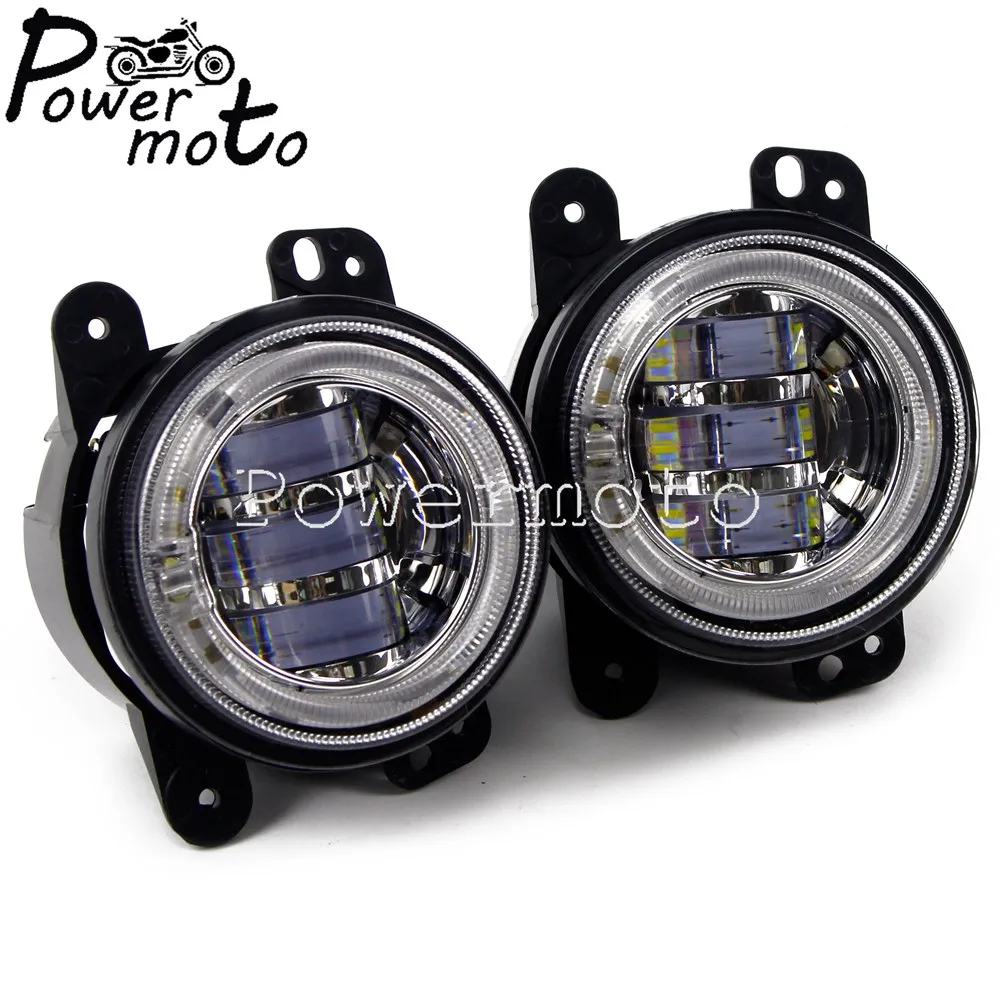 

For Jeep Wrangler Dodge Chrysler Cherokee 2005-2015 2PCS 4 Inch 30W Round LED Passing LED Driving Lamp Fog Light