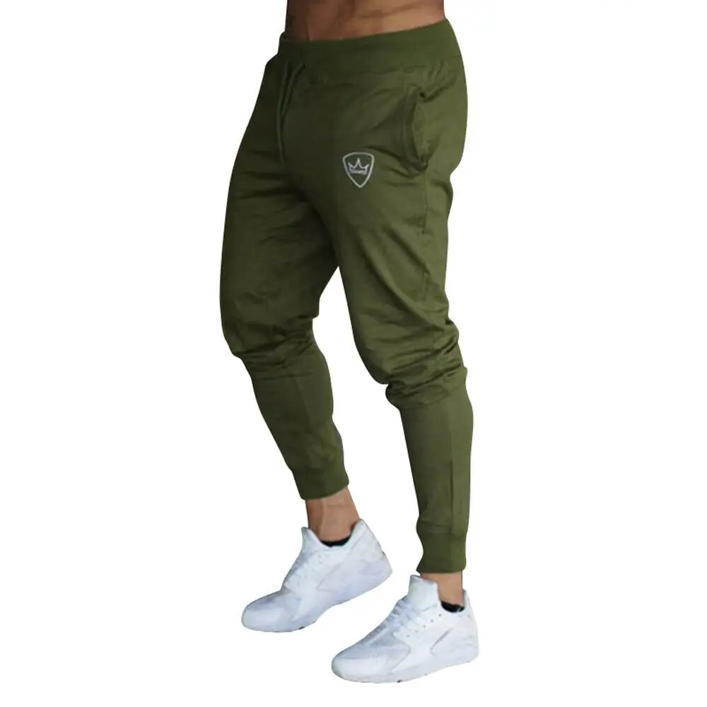 

2019 Brand New Style Men Slim Fit Tracksuit Sport Gym Skinny Jogging Joggers Sweat Pants Trousers