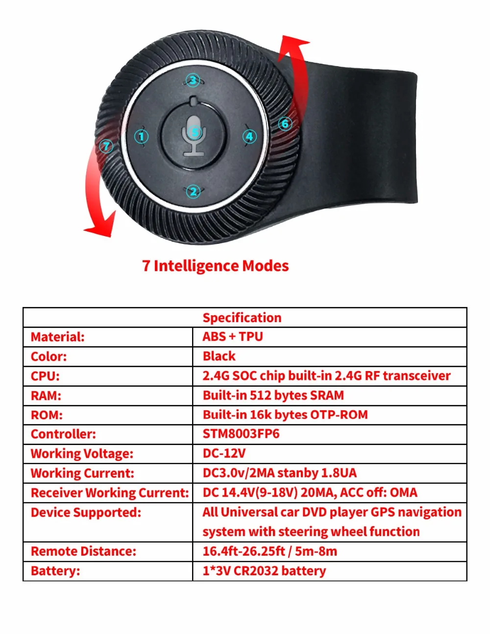 Радуясь рулевое колесо управление беспроводной SWC DVD gps Мультимедиа пульт дистанционного управления Лер кнопки для универсального android автомобиля радио плеер