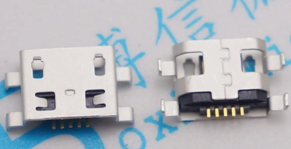 10 шт. микро USB 5 контактов 0 8 дюйма без бокового плоского горлышка завивки Женский