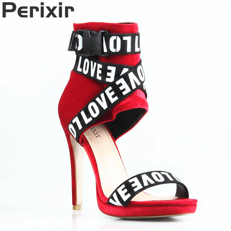 Perixir/женская модная обувь босоножки на высоком каблуке Летние вечерние модельные