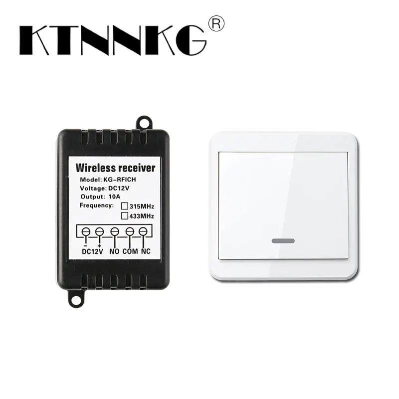 LED1 канал 433 МГц DC12V беспроводной пульт дистанционного управления с настенным