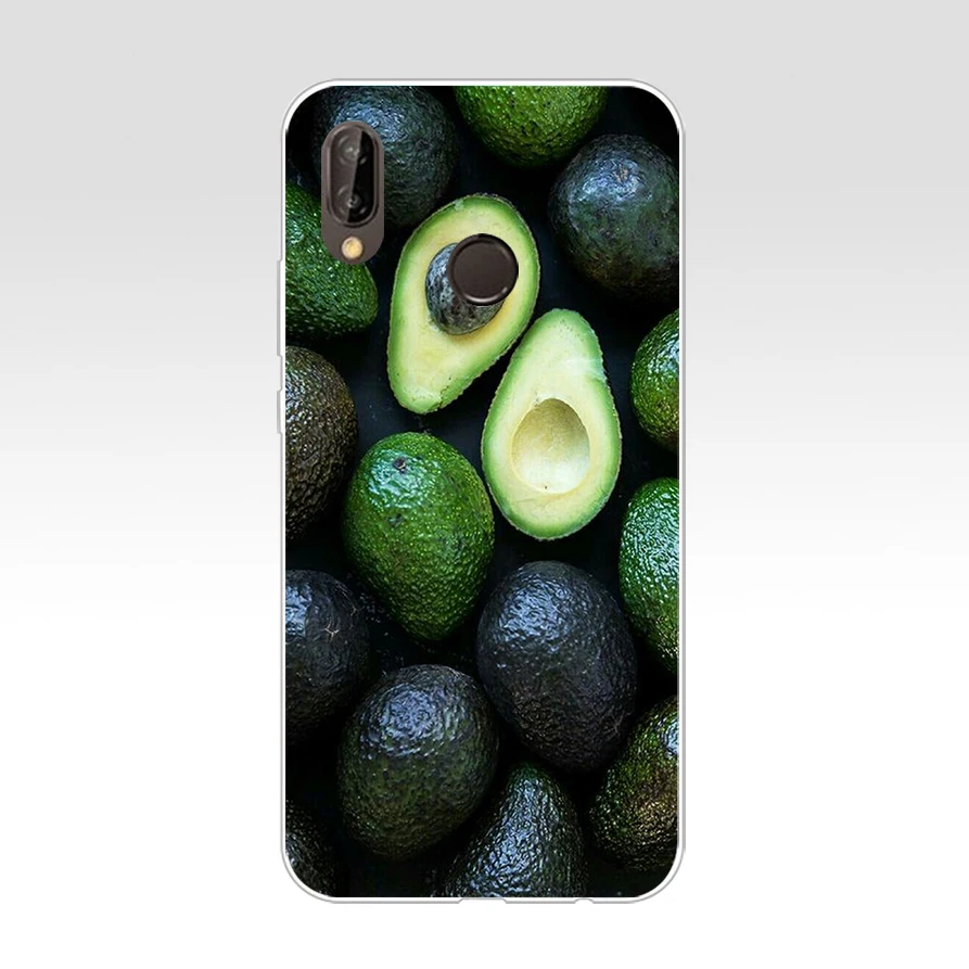 161H Avocado fruit art pattern Soft Silicone Tpu Cover Case for huawei Nova 3 3i p smart | Мобильные телефоны и