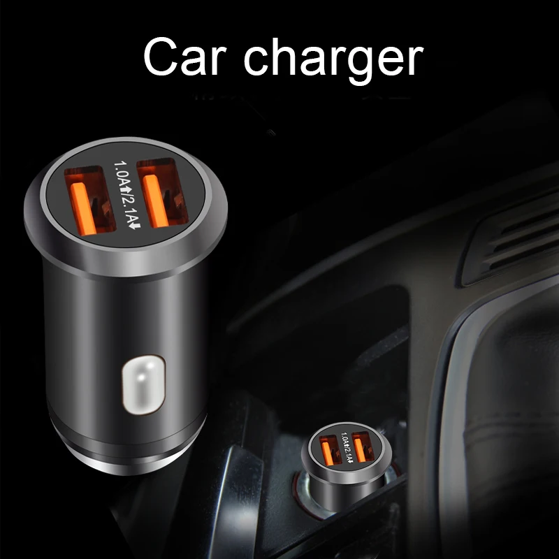 Происхождение 5V 3.1A зарядных порта USB для автомобиля Зарядное устройство на 2-портный Dual Порты и разъёмы для samsung S8 S9 iPhone 6 7 8 Plus X XS MAX Xiaomi huawei мобильный телефон мини-адаптер
