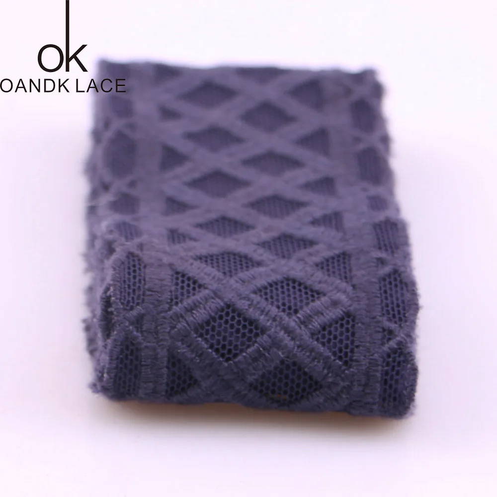 1 ярд пользовательского кружевного штрих-кода водорастворимое Сетчатое кружево