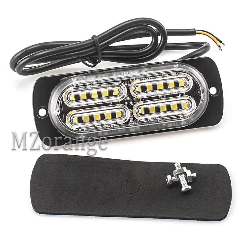 1/2Pcs Ultra-thin 20 LED High Power Strobe fso Warning Light 12V-24V Auto Car Truck SUV Emergency Flashing | Автомобили и