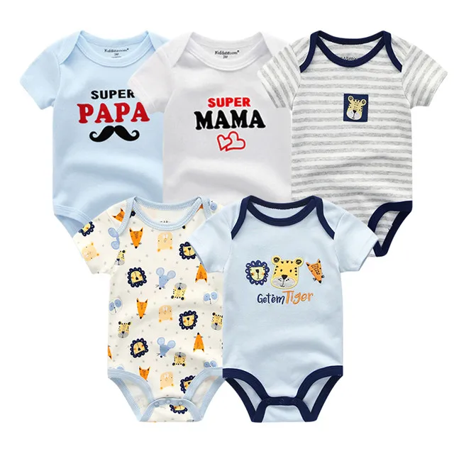 baby clothes5991 5 шт./партия, летняя одежда унисекс из хлопка для маленьких мальчиков комбинезоны для новорожденных девочек от 0 до 12 месяцев Одежда для мальчиков roupas de bebe - Цвет: baby clothes5991