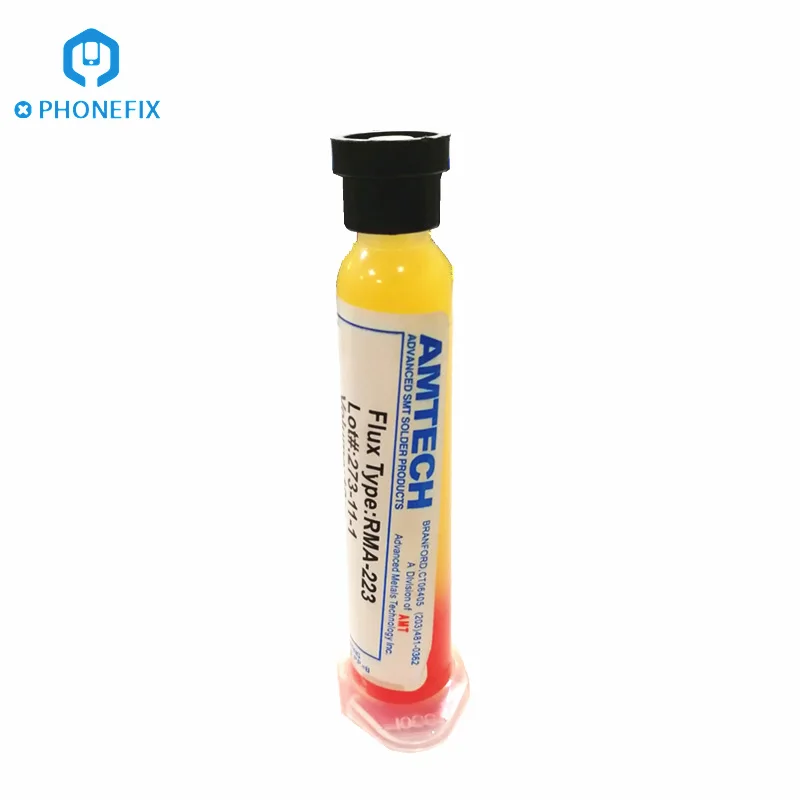 PHONEFIX 10CC OEM RMA-223 PCB флюс паяльной пасты BGA шприц паяльная паста для ремонта телефона компьютера сварочная - Цвет: 1 Pcs RMA-223