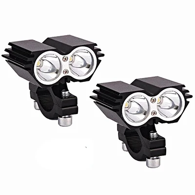 owl-2LED-2X Светодиодные фары для мотоциклов, рабочие огни, светодиодный 12 в 60 Вт, мото вспомогательная лампа, мото rbike, противотуманные фары, пятно, водонепроницаемый лобовой фонарь, аксессуары - Цвет: owl-2LED-2X