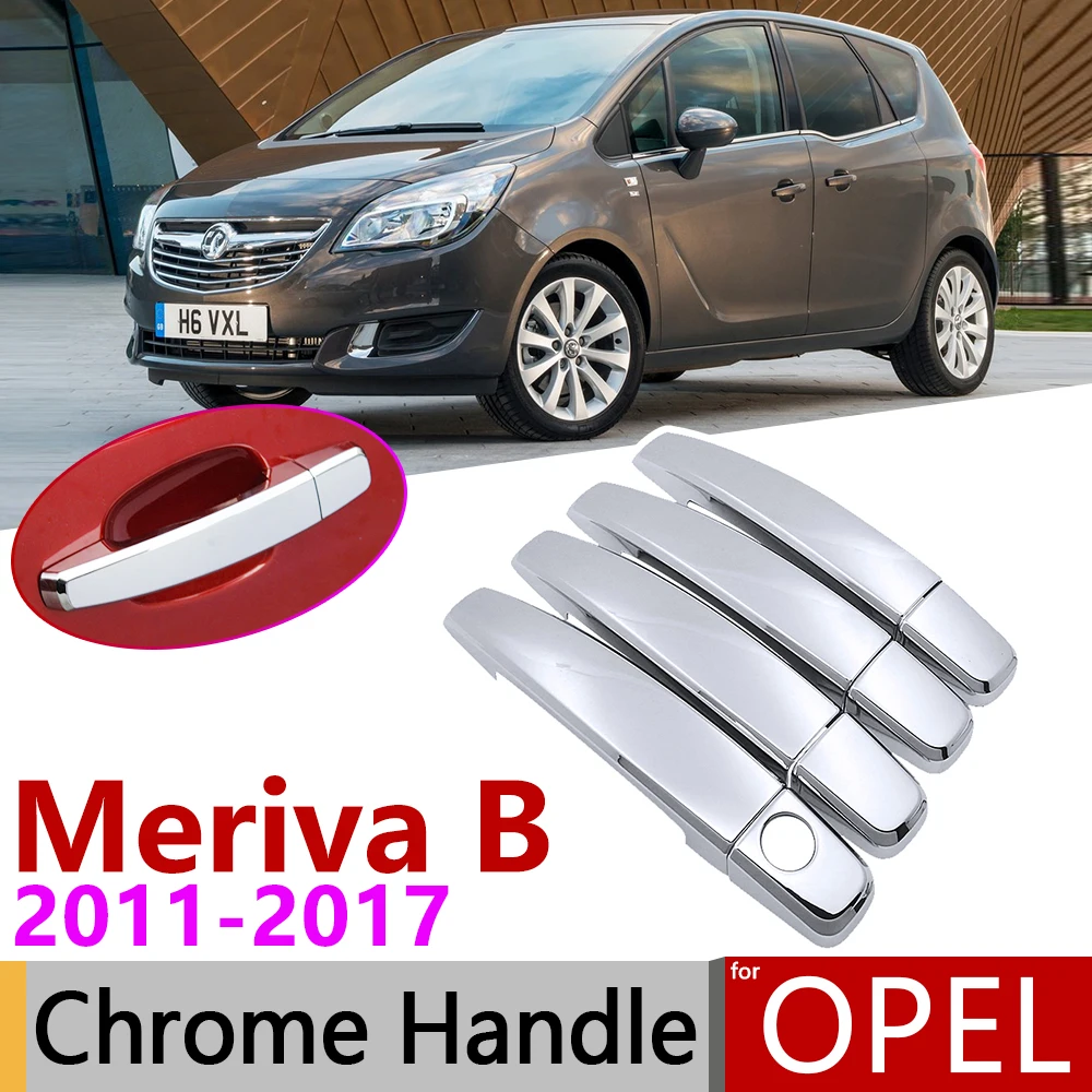 Хромированная накладка на руку для Opel Vauxhall Meriva B Activan Crossvan 2011 ~ 2017 2012 2013 2014 2016