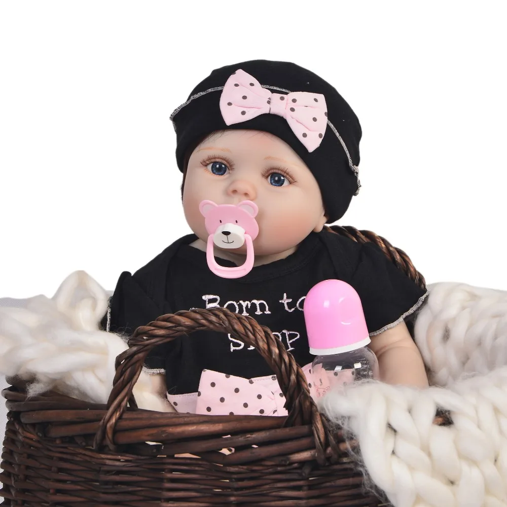Реалистичные реалистичные куклы Reborn Girl с силиконовым корпусом 57 см reborn Baby для