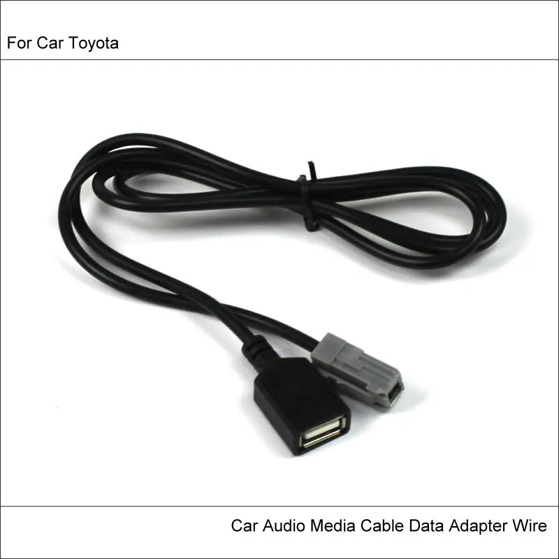 

Original Plugs To UBS Conector 3.5mm For Toyota RAV4 EZ Verso Car CD Radio Audio Media Cable Data Wire