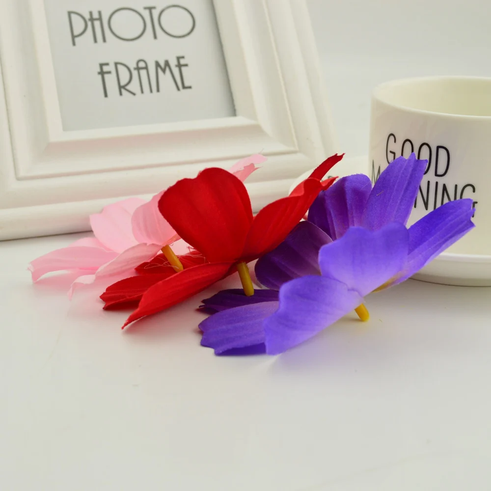 5 шт. шелковые свадебные подсолнухи дешевые искусственные Гербера diy Ручная