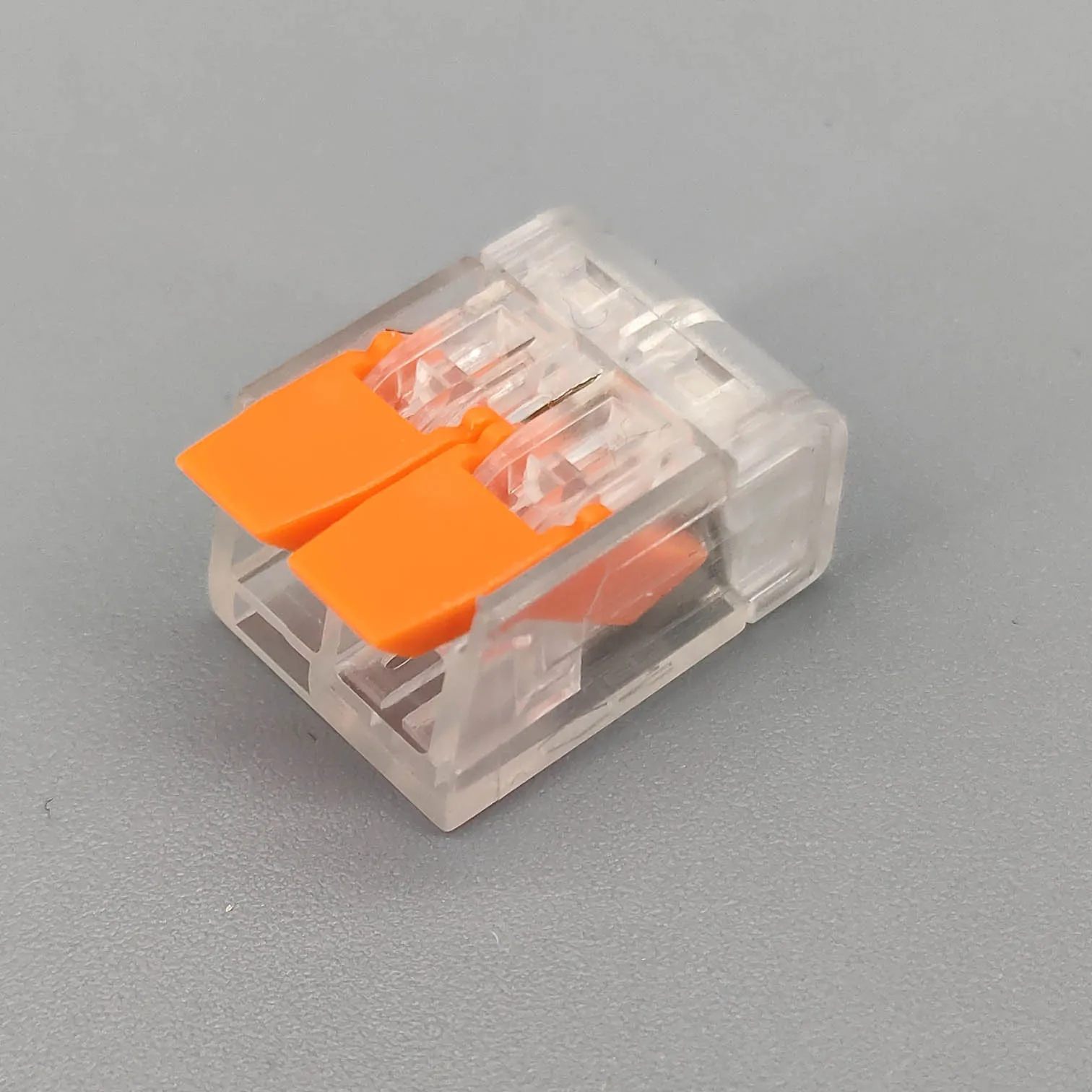100 шт. PCT-412 2 Pin Универсальный Компактный проводной разъем проводки, проводниковый блок - Цвет: Orange