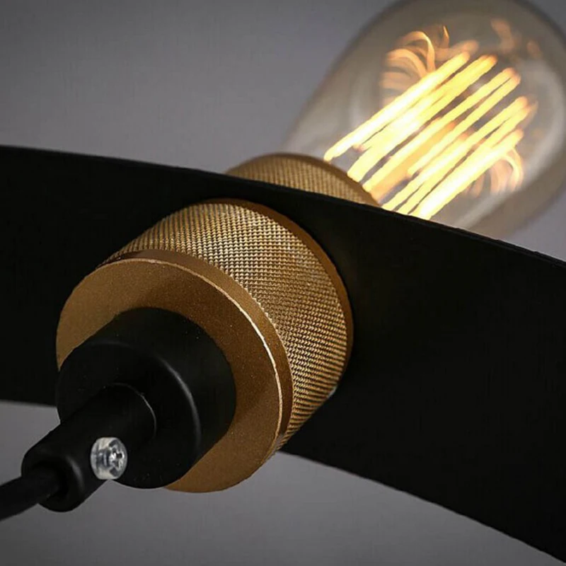 Eusolis 6 Heads Industrial Pendant Light Loft Vintage Kroonluchter Ijzer Droplight Modern Lighting Fixture Dining Room Lights | Лампы и