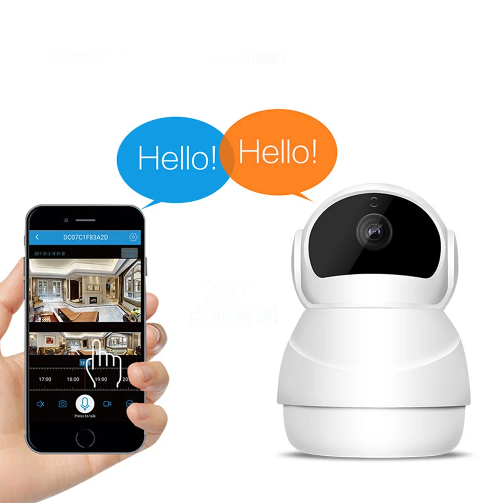 Wi-Fi Full HD 1080P 2.0MP домашняя ip-камера безопасности Беспроводная двухсторонняя аудио