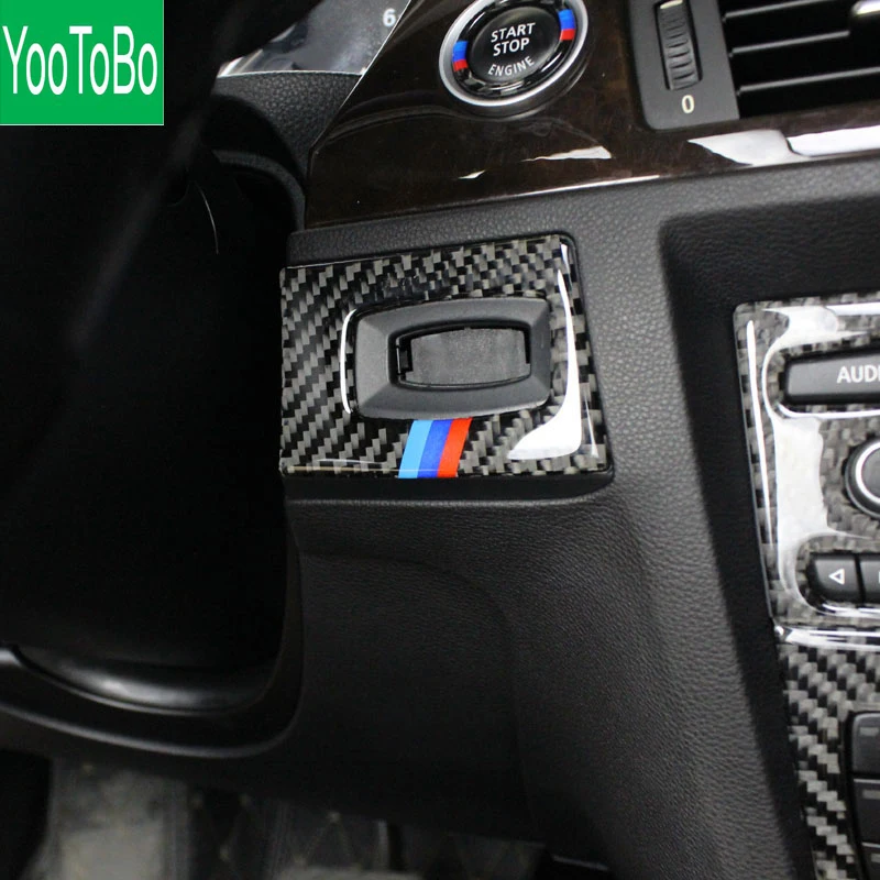 YOOTOBO для BMW E90 E92 E93 кнопки переключения фар из углеродного волокна декоративная