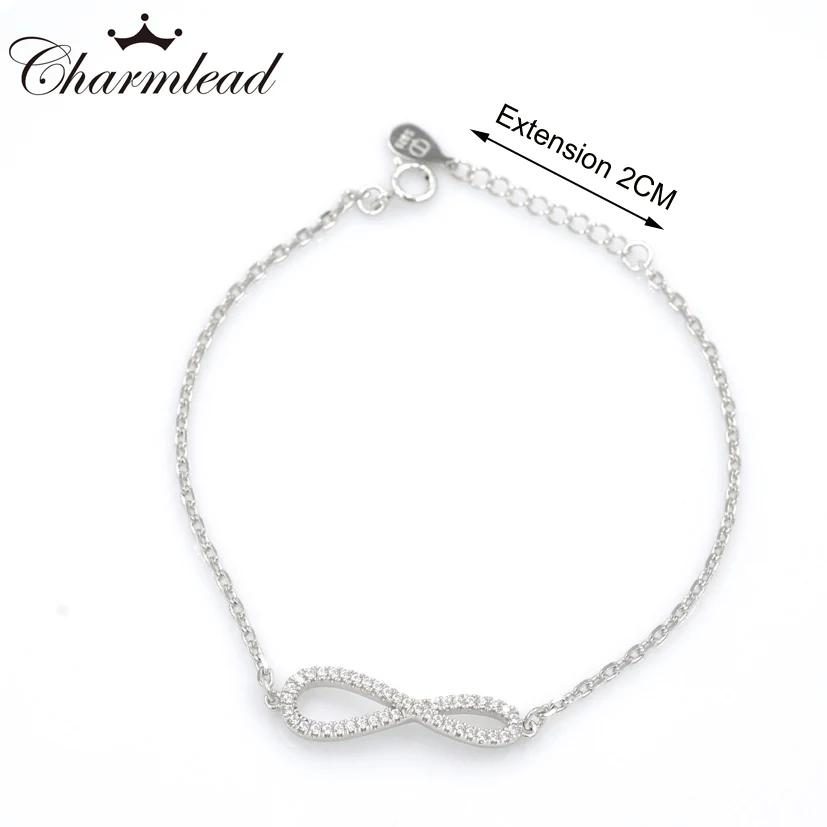 Женский браслет из серебра 100% пробы с фианитом | Украшения и аксессуары