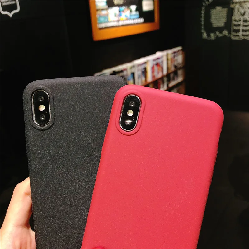 Matte Frosted Sand Texture Plastic Cover for iphone XS MAX XR 8 Plus SE 5 5S 6S 6 7 Case On Huawei P20 P10 P9 P8 Lite 2017 Cases |
