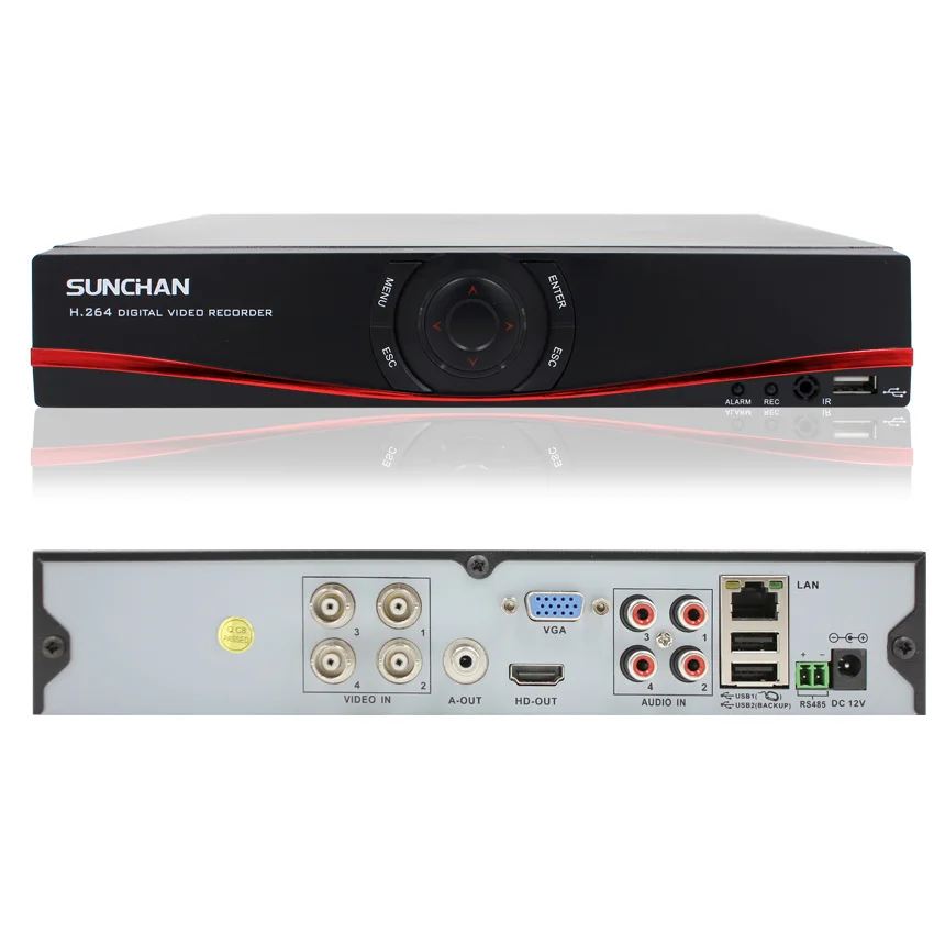 4CH Security CCTV DVR AHD 1080P H.264 Hybrid Video Recorder for TVI CVI Analog IP Camera |