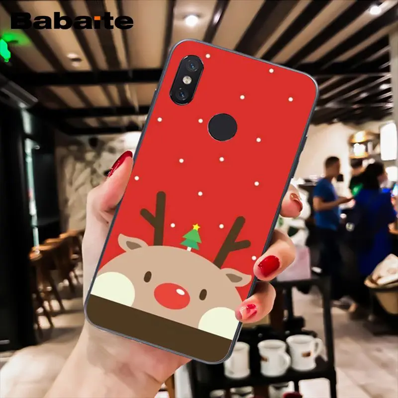A12 Babaite год Рождественский олень Санта мягкий чехол для телефона для Xiaomi MiA1 A2 lite F1 Redmi8 4X 5Plus S2 Note7 8Pro 5A 6A - Цвет: A12