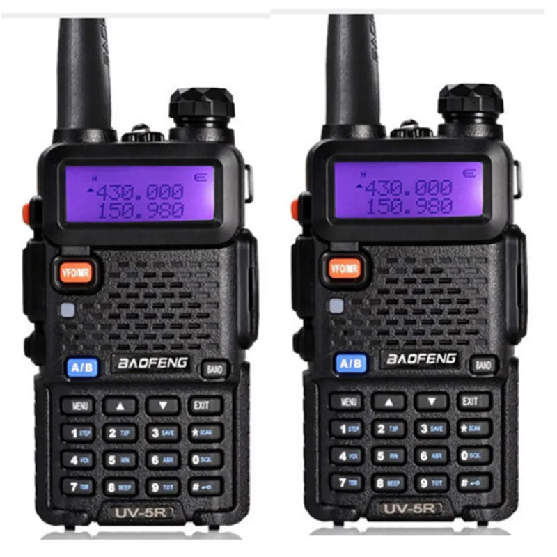 Портативная рация BaoFeng UV 5R профессиональная CB радиостанция VHF/UHF 136 174Mhz & 400 520Mhz