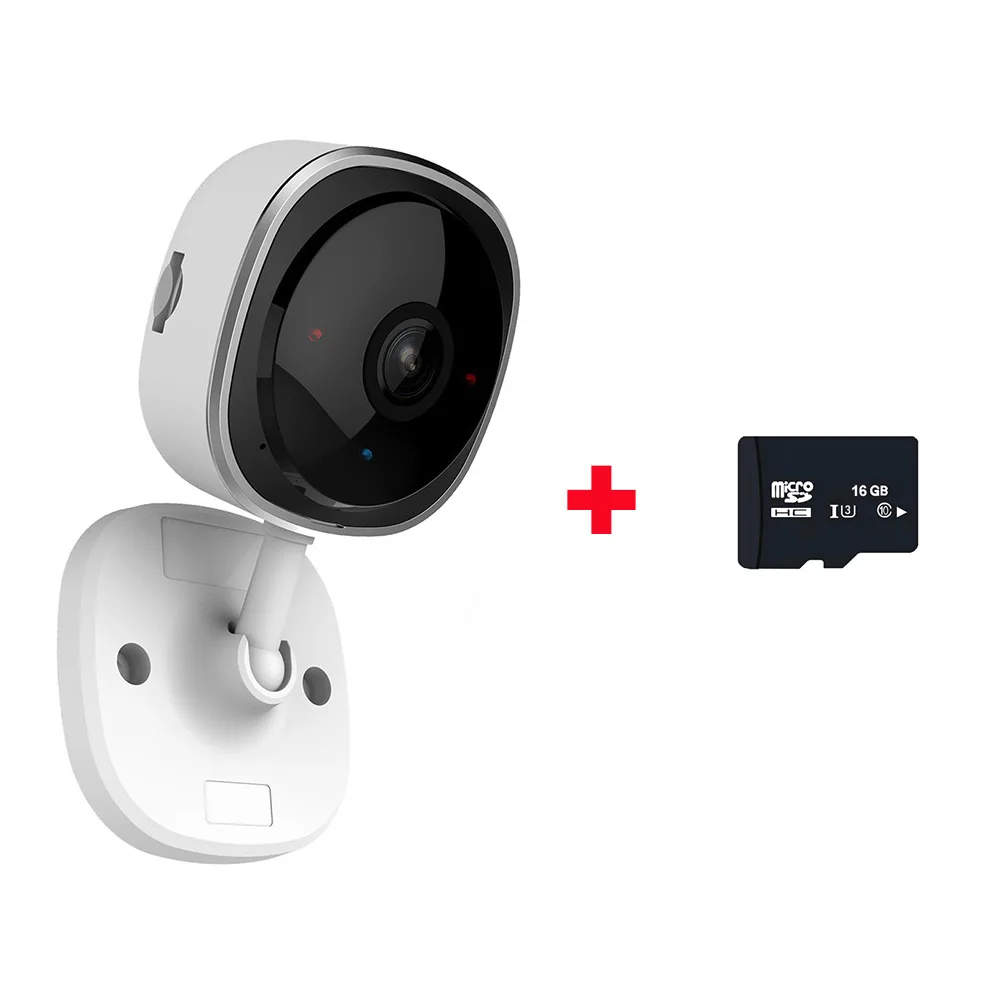 IP with 16g c10 card 180 для панорамной съемки Беспроводной безопасности Камера 1080 p, Видеоняни и радионяни Wi-Fi Камеры Скрытого видеонаблюдения с Ночное видение, 2-полосная аудио - Цвет: IP with 16g c10 card