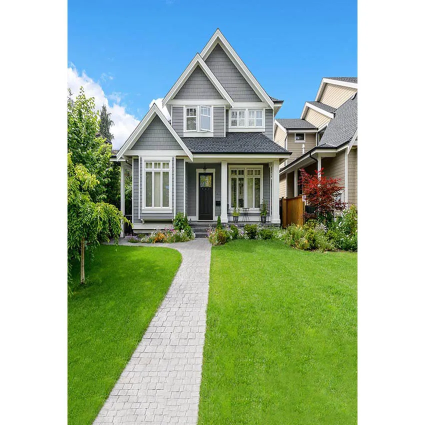 Green Grass Photography Background Natural Garden House Photographic Backdrops Photobooth Photo Studio Props | Электроника