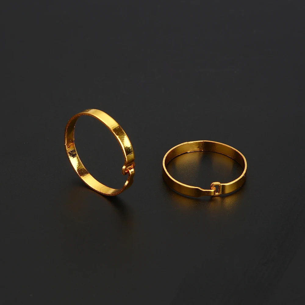 5 шт. золотистые/серебристые металлические кольца брелоки для альбома|Скрепки и