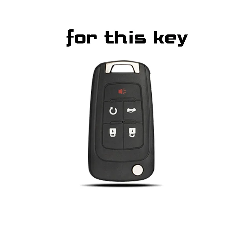 Кожаный чехол для ключей с 5 кнопками Buick LaCrosse Regal Verano Chevrolet Cruze Camaro Opel Vauxhall|Футляр