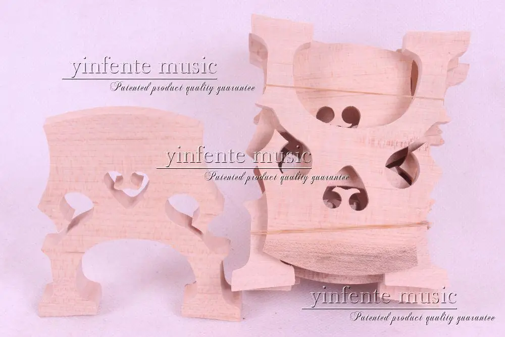 

100 violin bridges, 50 violas bridges, and 25 cello bridges