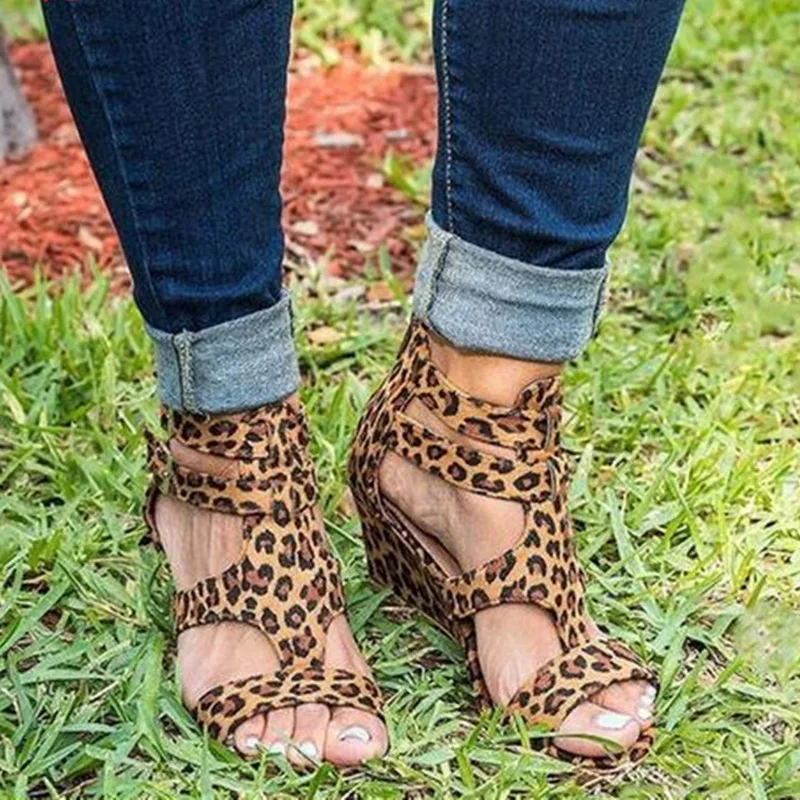 Женские босоножки Летние сандалии-гладиаторы на танкетке женские повседневные