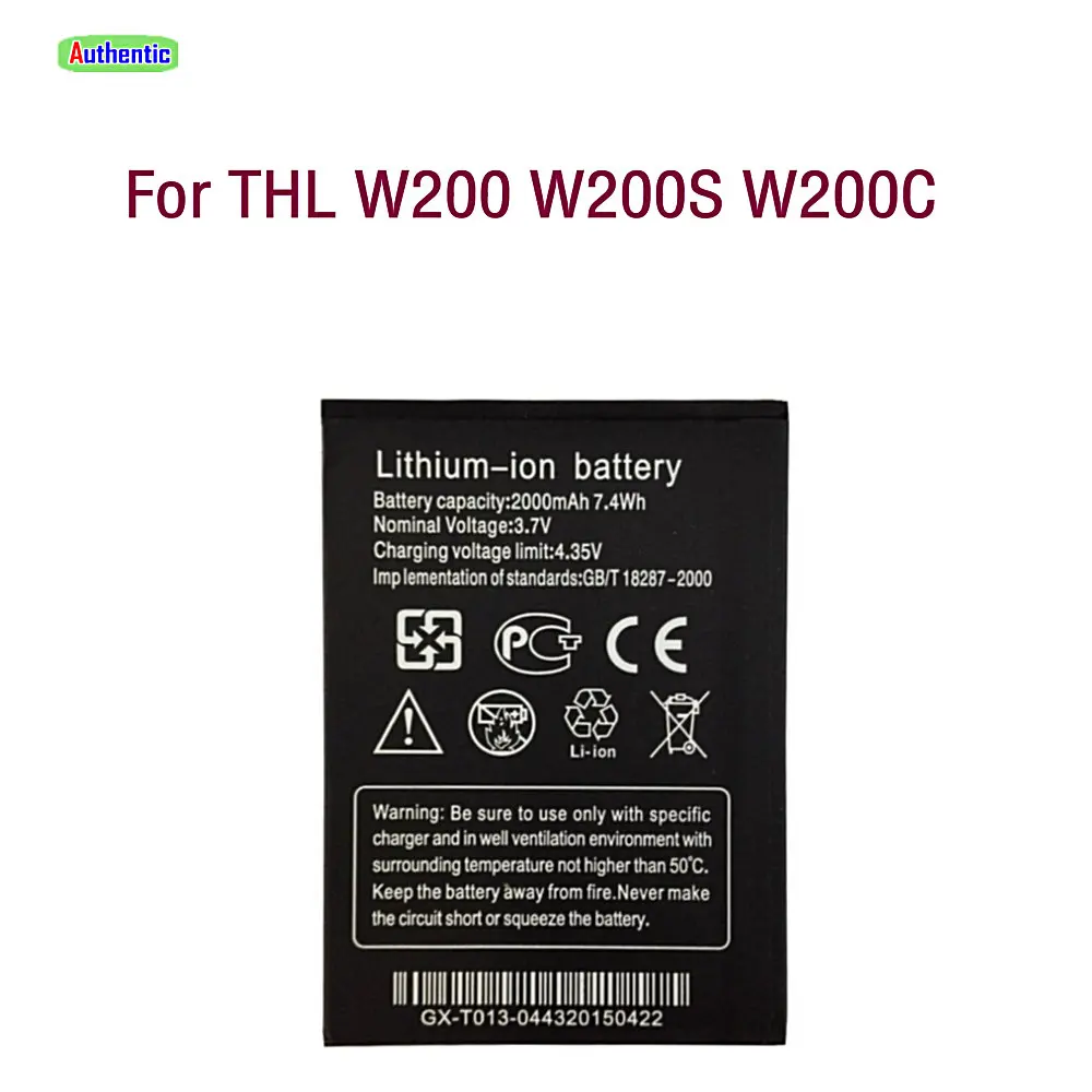 

2000mAh External battery Li-ion High quality Replacement Battery Authentic For THL W200 Battery for THL W200S W200C Smartphone