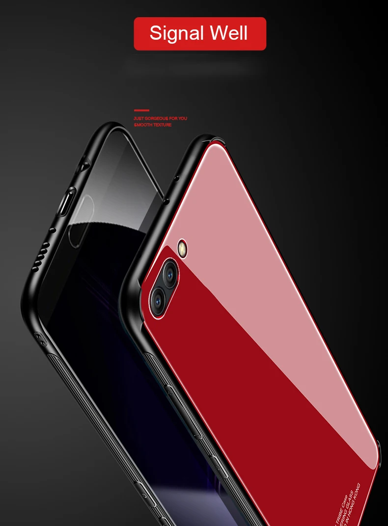 MAKAVO для huawei Honor 10 чехол Роскошный V10 гибридный закаленное стекло задняя крышка противоударный рукав Жесткий Для huawei Honor View 10