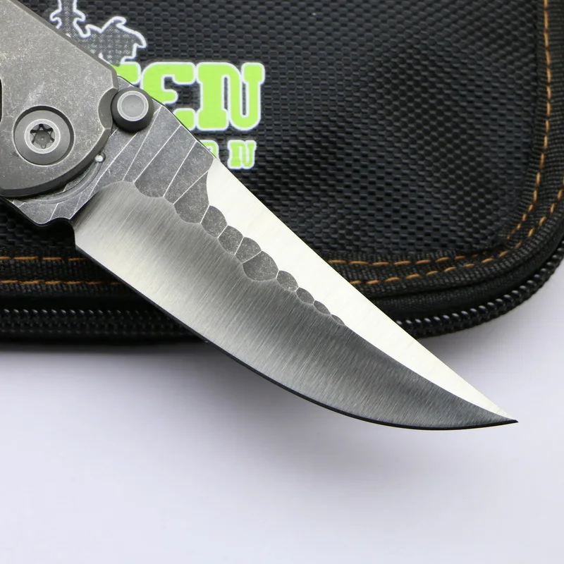 Складной нож Green thorn SBKF лезвие M390 титановый ручной для мытья камня походный