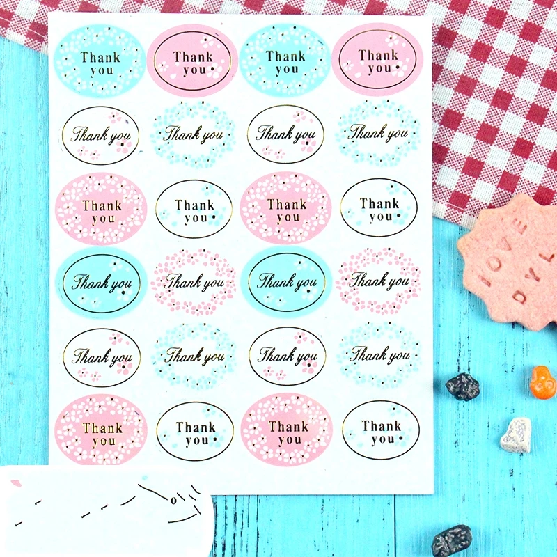 240 шт. горячая Распродажа 2019 золотая упаковка для торта с надписью Thank you
