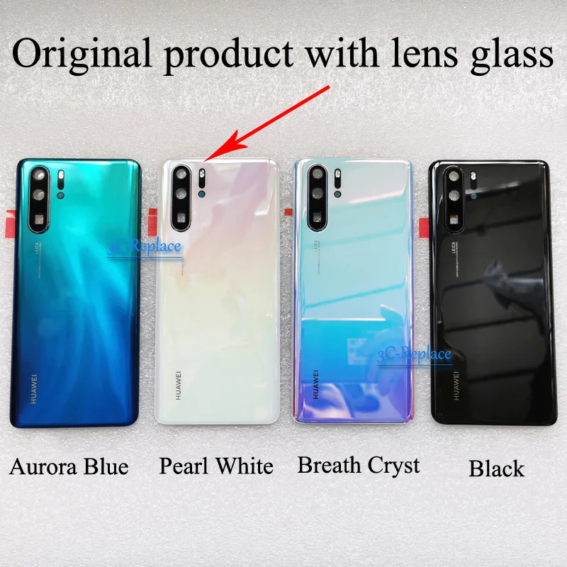 6,5 дюймов для huawei P30 Pro VOG-AL00 VOG-TL00 задняя крышка батарейного отсека Корпус Задняя стеклянная линза Запчасти Замена