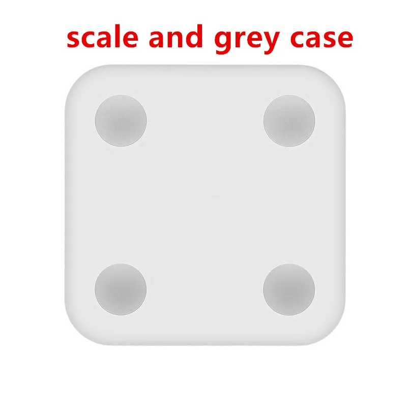 scale and grey case Xiaomi Mi смарт-весы для жировых отложений 2 Bluetooth 5,0 тест на баланс тела Xiaomi Mi весы состава 2 монитор СВЕТОДИОДНЫЙ дисплей - Цвет: scale and grey case